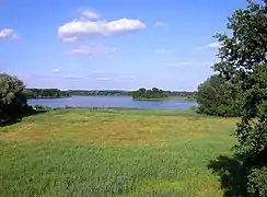 Neuendorfer See seen from Neuendorf am See (Nowa Wjas pśi jazoru)