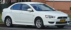 Ninth-generation Mitsubishi Lancer.