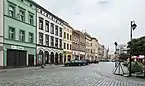 Preserved townhouses at the Market Square