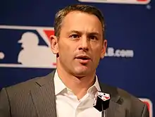 Jed Hoyer, president of baseball operations of the Chicago Cubs and former general manager of the San Diego Padres