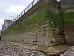 River wall near Bell Water Gate