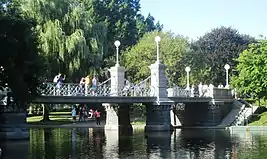 Lagoon bridge in the Boston Public Garden, 2017