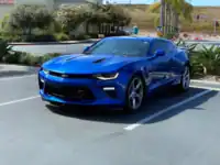 2017 Camaro 2SS in Hyper Blue Metallic with SEMA grille and aftermarket side markers