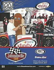 The 2017 Johnsonville 180 program cover.