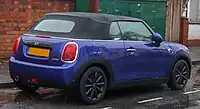 Rear view with the Union Jack tail lights