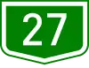 Main road 27 shield