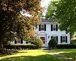 281 Elm Street, Northampton MA.  Built 1915 to 1920.  Colonial Revival.