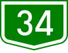 Main road 34 shield