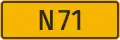 Bypass route plate (Slovakia)