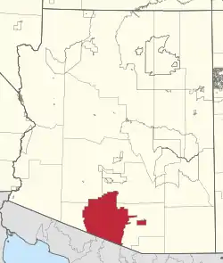 Location in Arizona