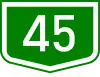 Main road 45 shield