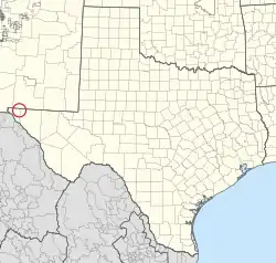 Location in Texas