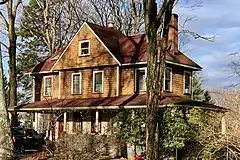 Shingle style house at 4 Pleasant Grove Road