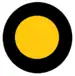 A two toned circular organisational symbol