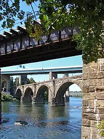 5 bridges, looking north on the Schuylkill