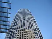 Looking up to the 777 Tower from 7th+Fig Plaza