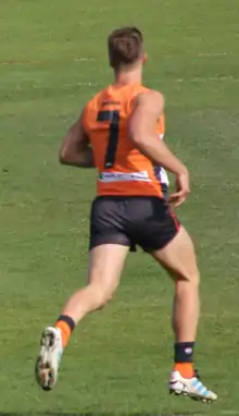 Rhys Palmer playing for Greater Western Sydney in 2012