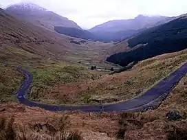 Glen Croe viewed from Rest and be thankful viewpoint