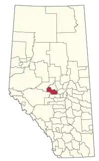 Location within Alberta