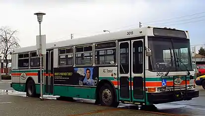 NABI 416 with 1980s "stripe" livery and wing logo