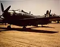 A U.S. Marine Corps Douglas AD-2 Skyraider during the Korean War.