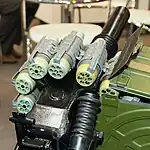 7P39 internal propellant caseless ammunition for the 40 mm AGS‑40 Balkan automatic grenade launcher