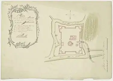 Map of the Anké entrenchment