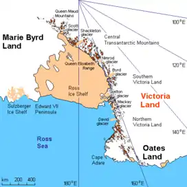 Area map of Victoria Land