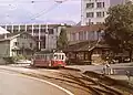 The former Monthey Ville terminus, September 1979