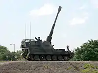 Self-propelled artillery gun