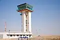 ATC tower on Nevatim Airbase near the southern runway