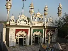 An ornate building with towers