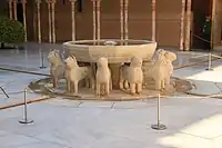 The Lion Fountain in the Court of the Lions in the Alhambra, 14th century