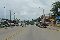 Looking north in Adams on WIS 13