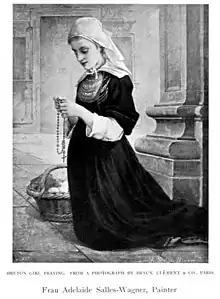 Breton Girl Praying, (location unknown)