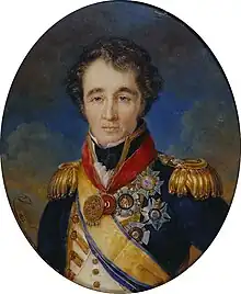 Portrait of Sidney Smith in blue naval uniform