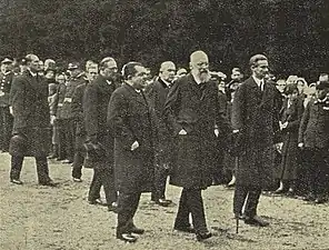 The three last Princes of the primogeniture: Adolf (l.), Johann II (m.) and Josef III (r.)