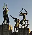 Monument in remembrance of the partial demolition and evacuation of Katwijk during World War II.