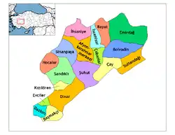 Districts of Afyonkarahisar