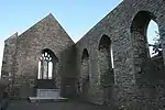 Aghaboe, this partially restored ruin was built in 1382