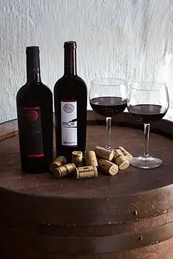 Bottles of Aglianico del Vulture