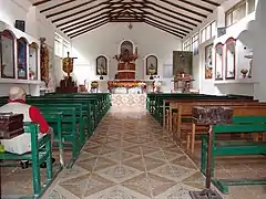 Interior of the church