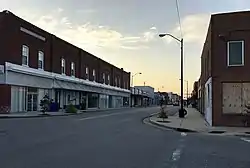 View down Main Street in Ahoskie, facing west