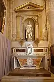 Left side altar inside the Église du Saint-Esprit in Aix-en-Provence