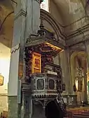 Pulpit inside the Église du Saint-Esprit in Aix-en-Provence