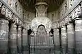 Ajanta Caves cave with chaitya