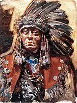 Indian Chief Clear Water, 1924