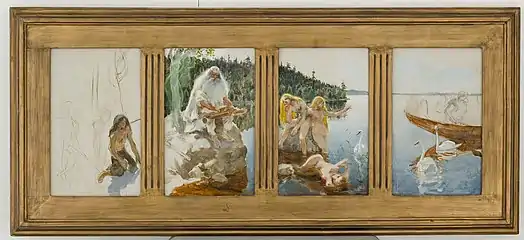 Akseli Gallen-Kallela's 1886 unfinished version