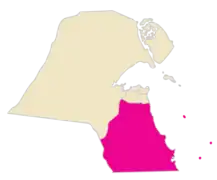 map of Al Ahmadi Governorate