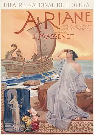 Image 22Ariane  poster, by Albert Maignan (restored by Adam Cuerden) (from Wikipedia:Featured pictures/Culture, entertainment, and lifestyle/Theatre)